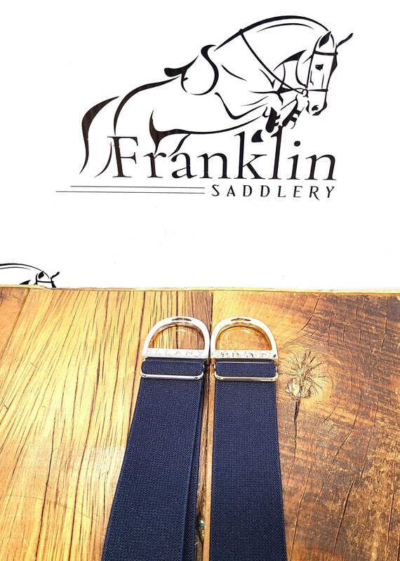 Ellany Equestrian Ellany 1.5" Navy Stirrup Elastic Belt