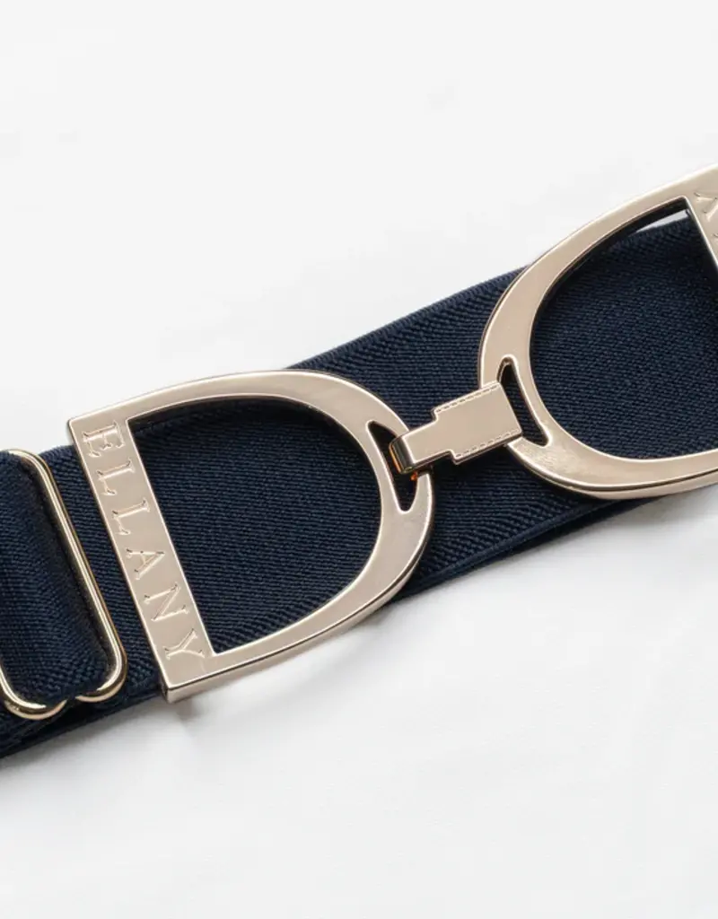 Ellany Equestrian Ellany 1.5" Navy Stirrup Elastic Belt
