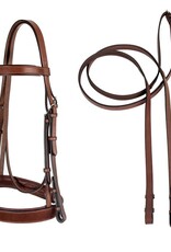 ADT ADT Tack Fox Hunt Bridle with Rubber Reins