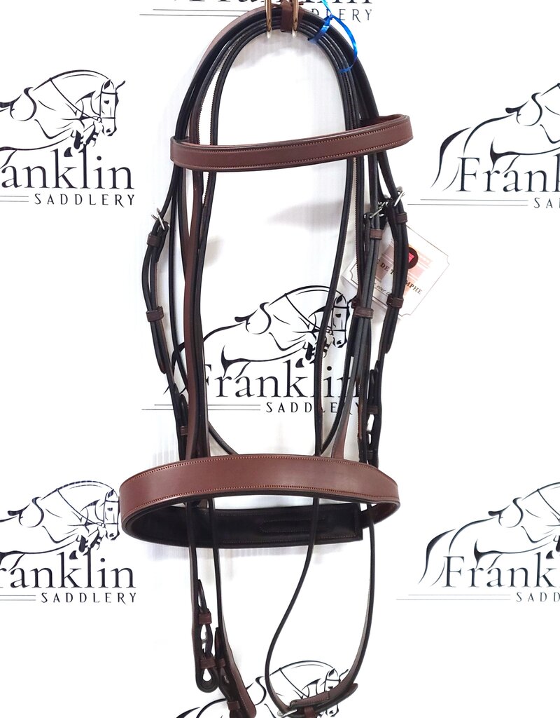 ADT Tack ADT Tack Fox Hunt Bridle with Rubber Reins