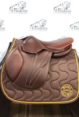 Butet Butet Premium 2024 P 16" Seat 2.25 Flap Standard Tree Gold Saddle with S Foam