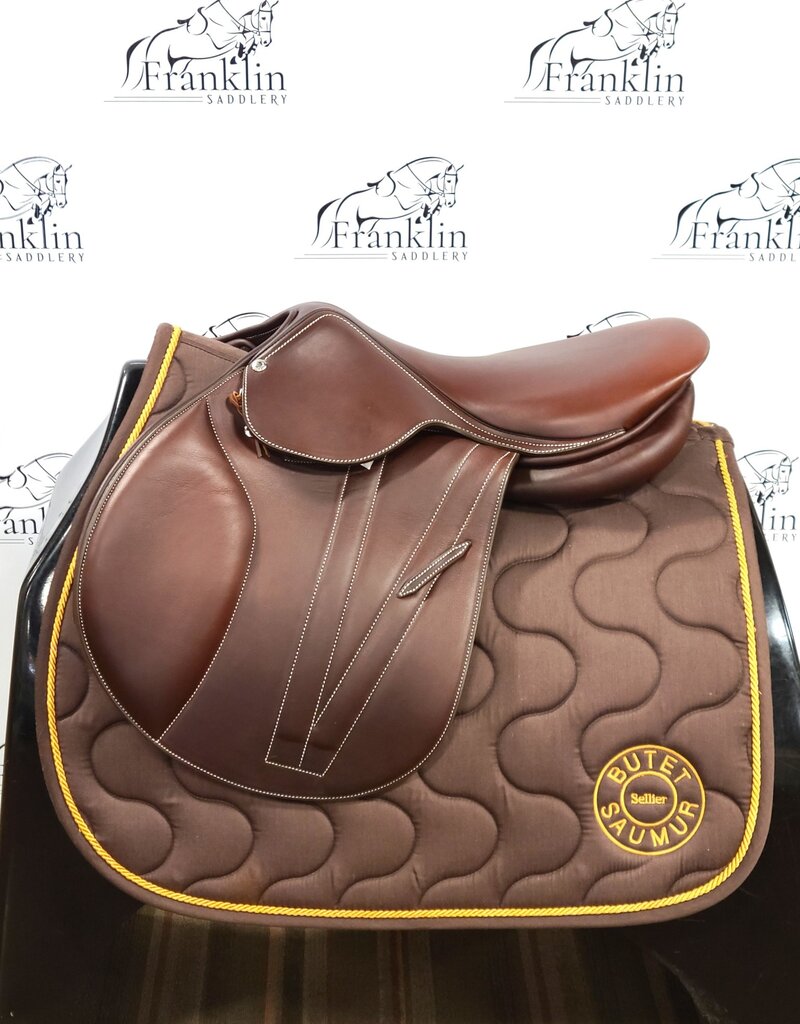Butet Butet Premium 2024 P 16" Seat 2.25 Flap Standard Tree Gold Saddle with S Foam