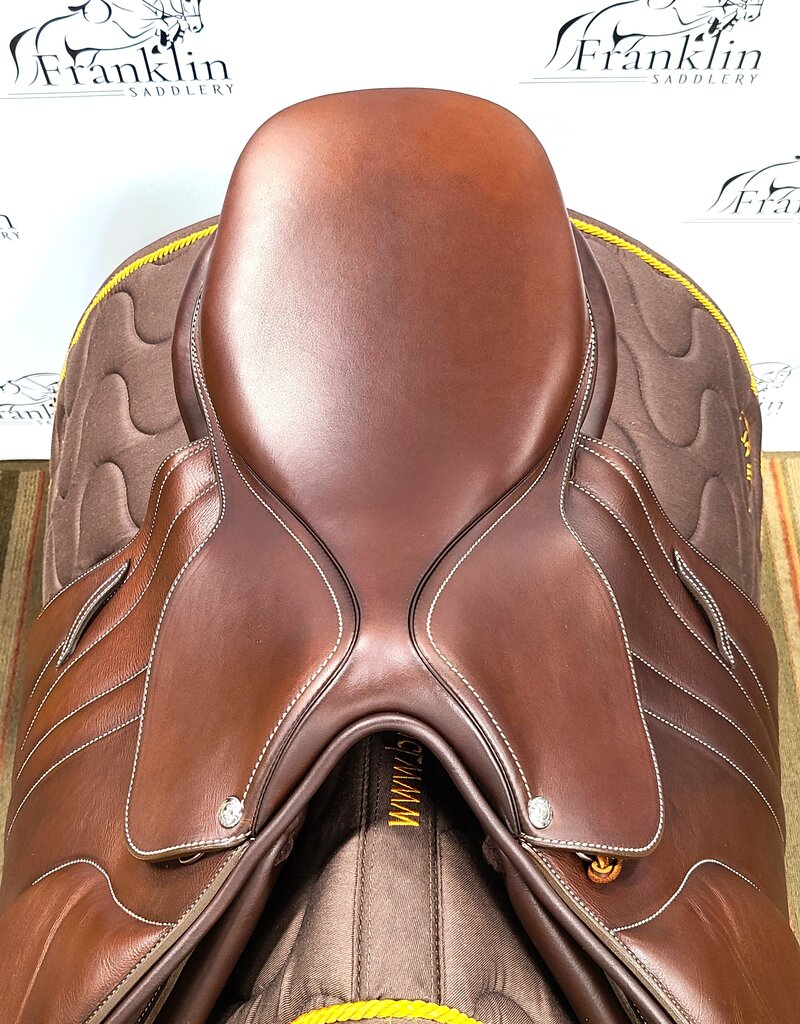 Butet Butet Premium 2024 P 16" Seat 2.25 Flap Standard Tree Gold Saddle with S Foam