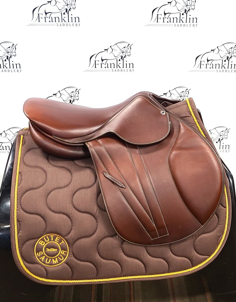 Butet Butet Premium 2024 P 16" Seat 2.25 Flap Standard Tree Gold Saddle with S Foam