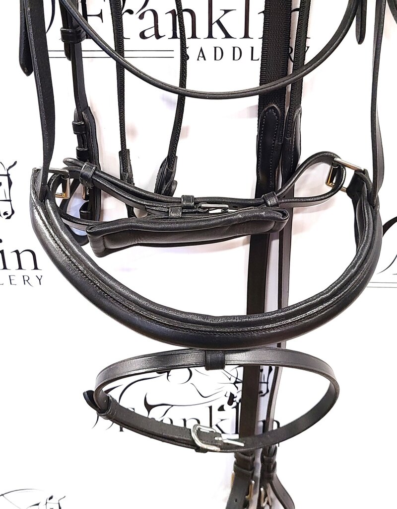 Camelot Camelot Crank Flash Dressage Bridle Black Horse