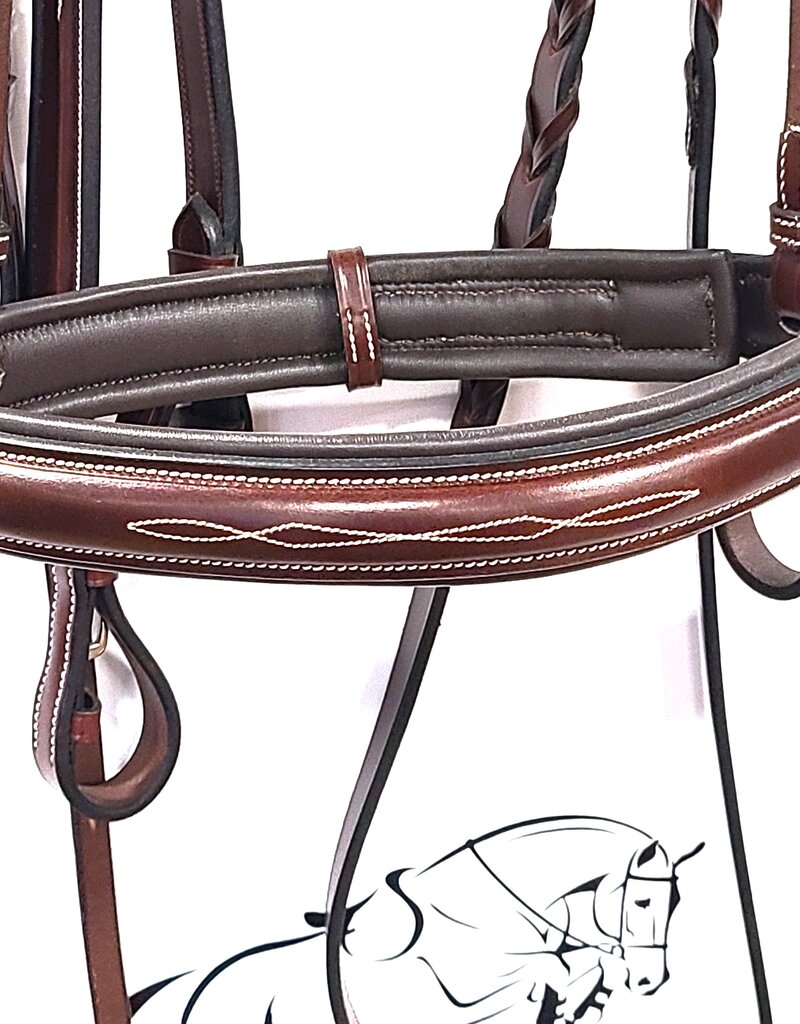 Red Barn Bridlework KL Select Italia Tuscany Hunter Bridle