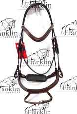 Red Barn Bridlework Red Barn Arena Dressage Bridle Brown With Black Padding Full
