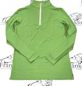 The Tailored Sportsman The Tailored Sportsman Ladies Long Sleeve Sun Shirt Kiwi/White/Silver