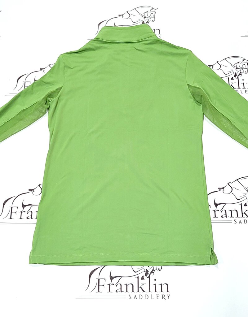 The Tailored Sportsman The Tailored Sportsman Ladies Long Sleeve Sun Shirt Kiwi/White/Silver
