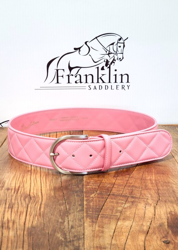 The Tailored Sportsman The Tailored Sportsman Quilted C Belt Blush/Silver