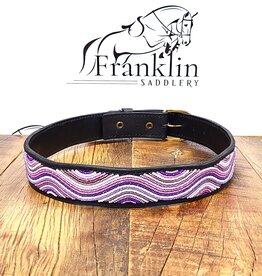 The Kenyan Collection The Kenyan Collection Purple Wave Beaded Belt