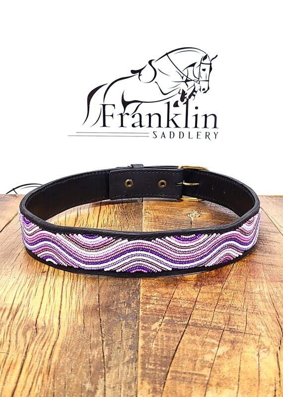 The Kenyan Collection The Kenyan Collection Purple Wave Beaded Belt