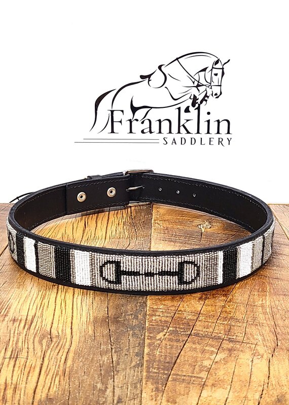 The Kenyan Collection The Kenyan Collection Shades Of Grey Bit Belt Wide Width