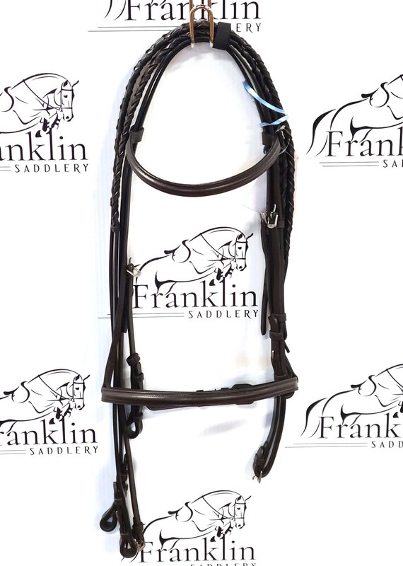 Camelot Camelot Plain Raised Horse Bridle Brown