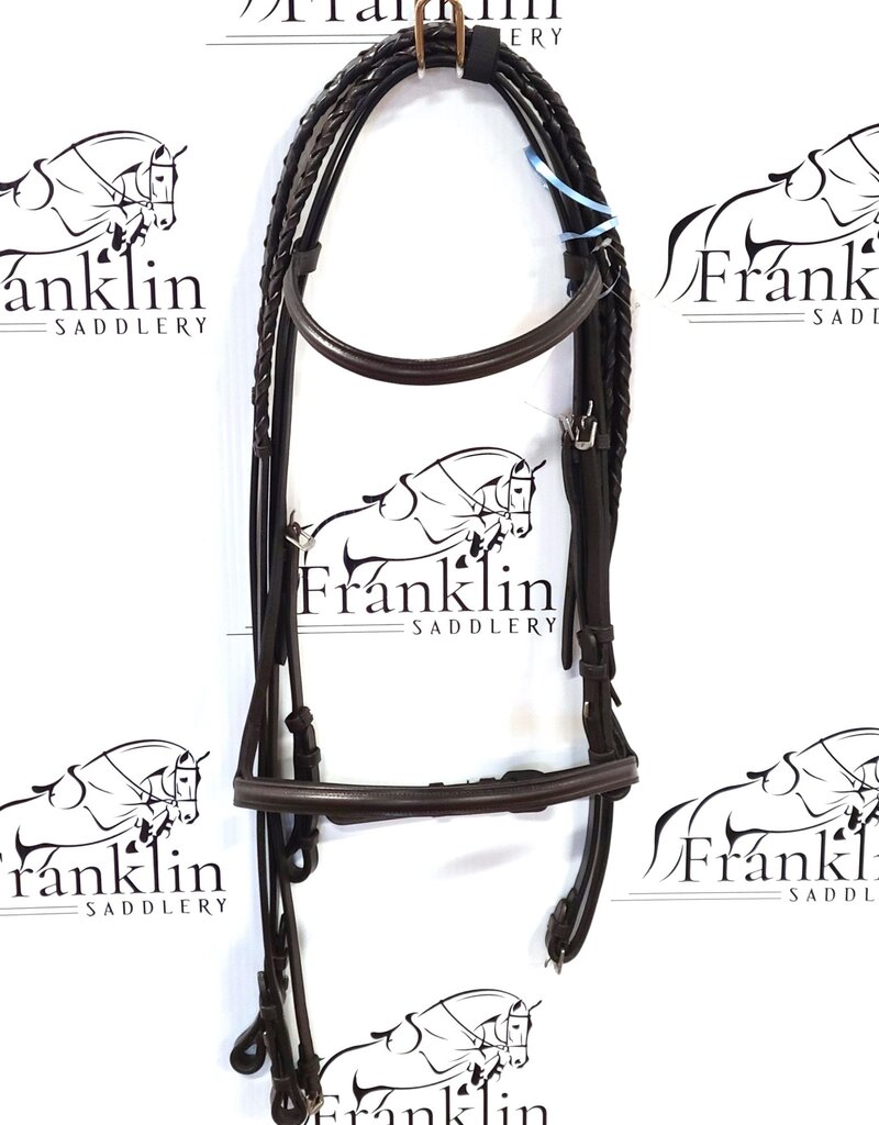 Camelot Camelot Plain Raised Horse Bridle Brown