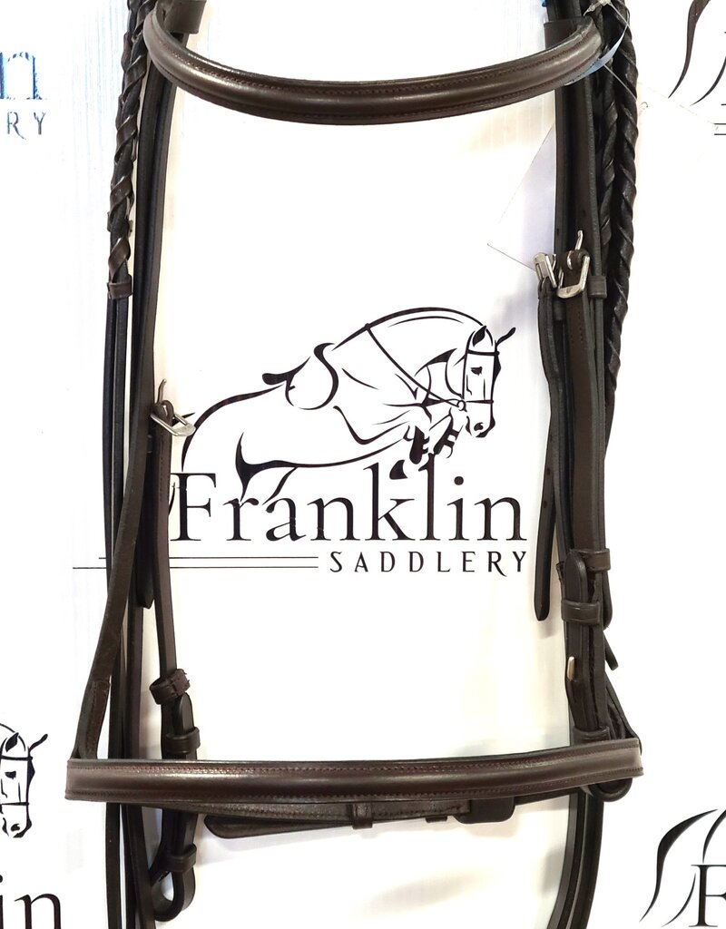 Camelot Camelot Plain Raised Horse Bridle Brown