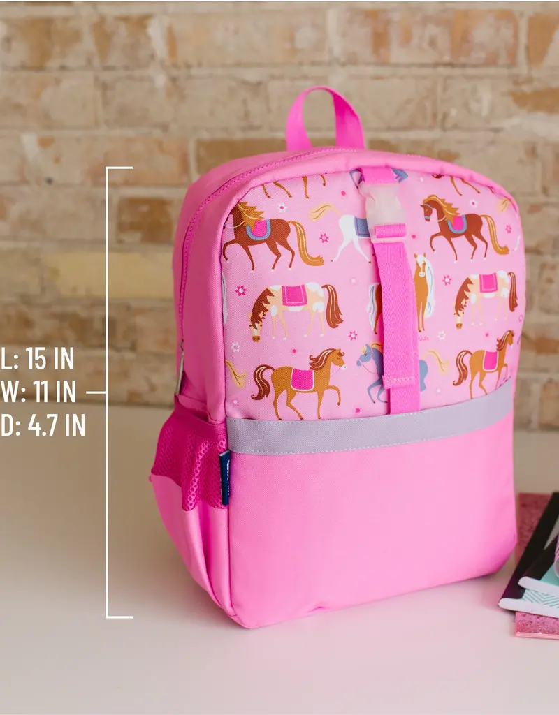 Wildkin Wildkin Horses Pink Pack it All Backpack 17 Inch