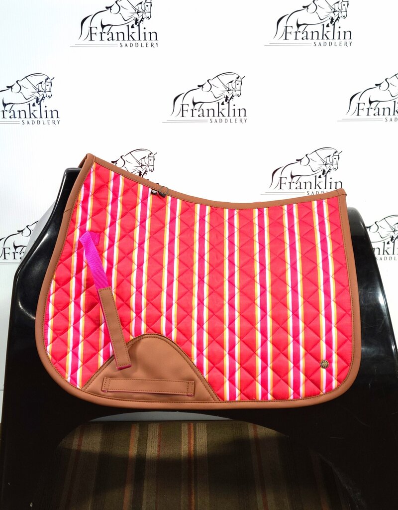 Sixteen Cypress Sixteen Cypress Pony Jumper Pad Derby Stripe (Pink and Red) Pony