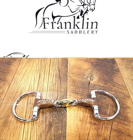 Jump In Jump In Eggbutt French Link Leather Covered Bit 4.5"