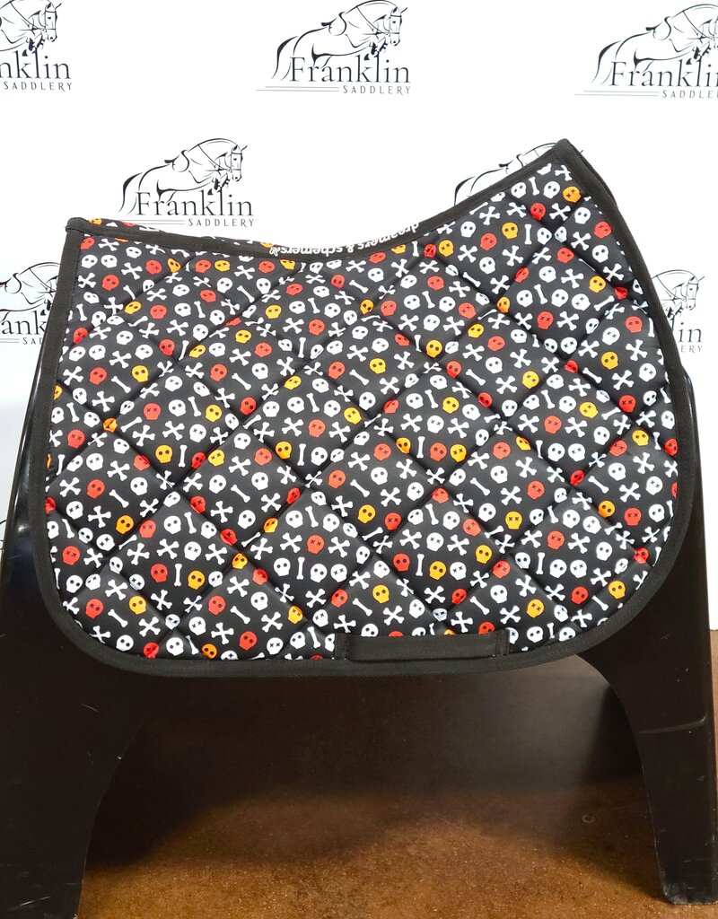Dreamers & Schemers Dreamers and Schemers Crossbones Halloween Saddle Pad Full