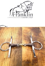 Jump In Jump In Full Cheek French Link Leather Covered Bit 4.5"