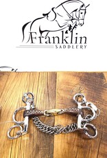 Jump In Jump In French Link Small Cheeks Pelham Leather Covered Bit 4.5"