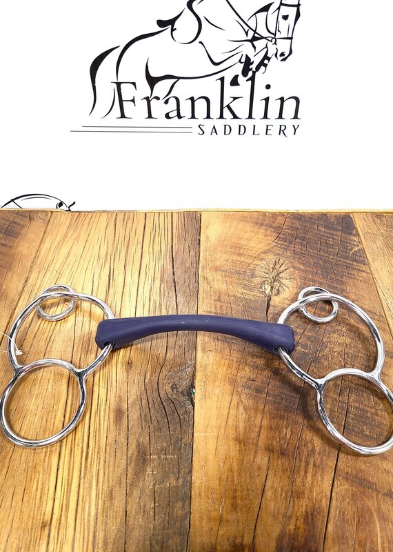 Jump In Jump 'in German 3 Ring Rubber Bit