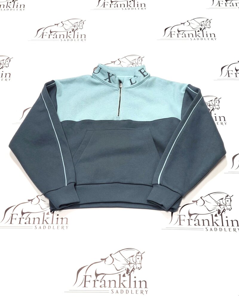 LeMieux Lemieux Young Rider Kate Quarter Zip Sweatshirt Petrol/Glacier