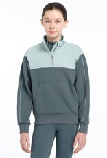 LeMieux Lemieux Young Rider Kate Quarter Zip Sweatshirt Petrol/Glacier
