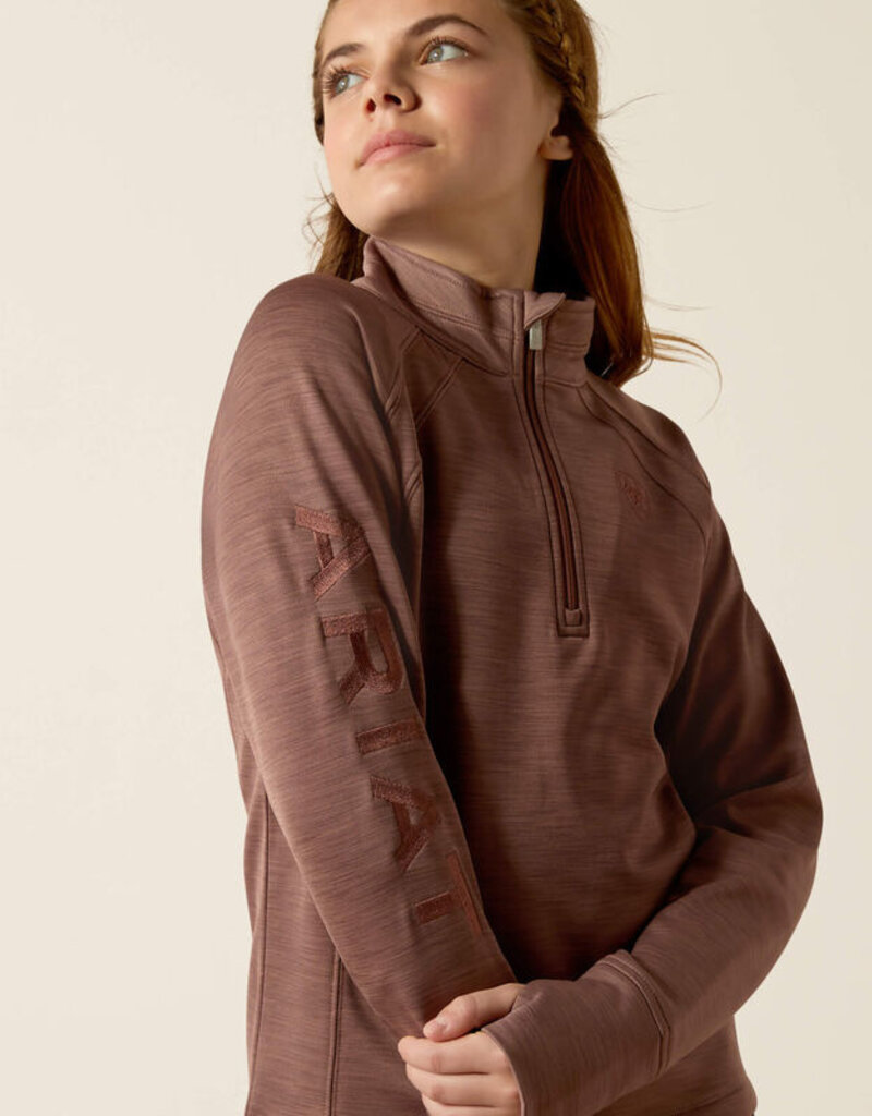 Ariat Ariat Youth Tek Team 1/2 Zip Sweatshirt Twilight Mauve