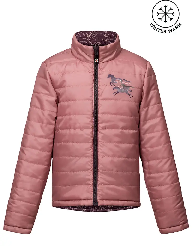 Kerrits Kerrits Kids Round Up Reversible Quilted Jacket Vineyard Full Gallop