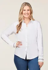 Kerrits Kerrits Bit N Bridle Button Up Shirt White