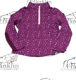 RJ Classics RJ Classics Libby Jr Long Sleeve Sun Shirt Plum Ponies