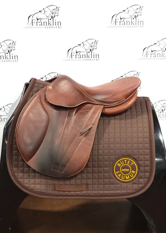 Butet Used Butet 2021 Balmoral 16" Seat 2 Flap Standard Tree Gold Saddle