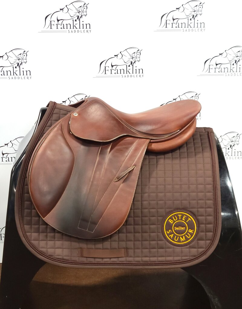 Butet Used Butet 2021 Balmoral 16" Seat 2 Flap Standard Tree Gold Saddle