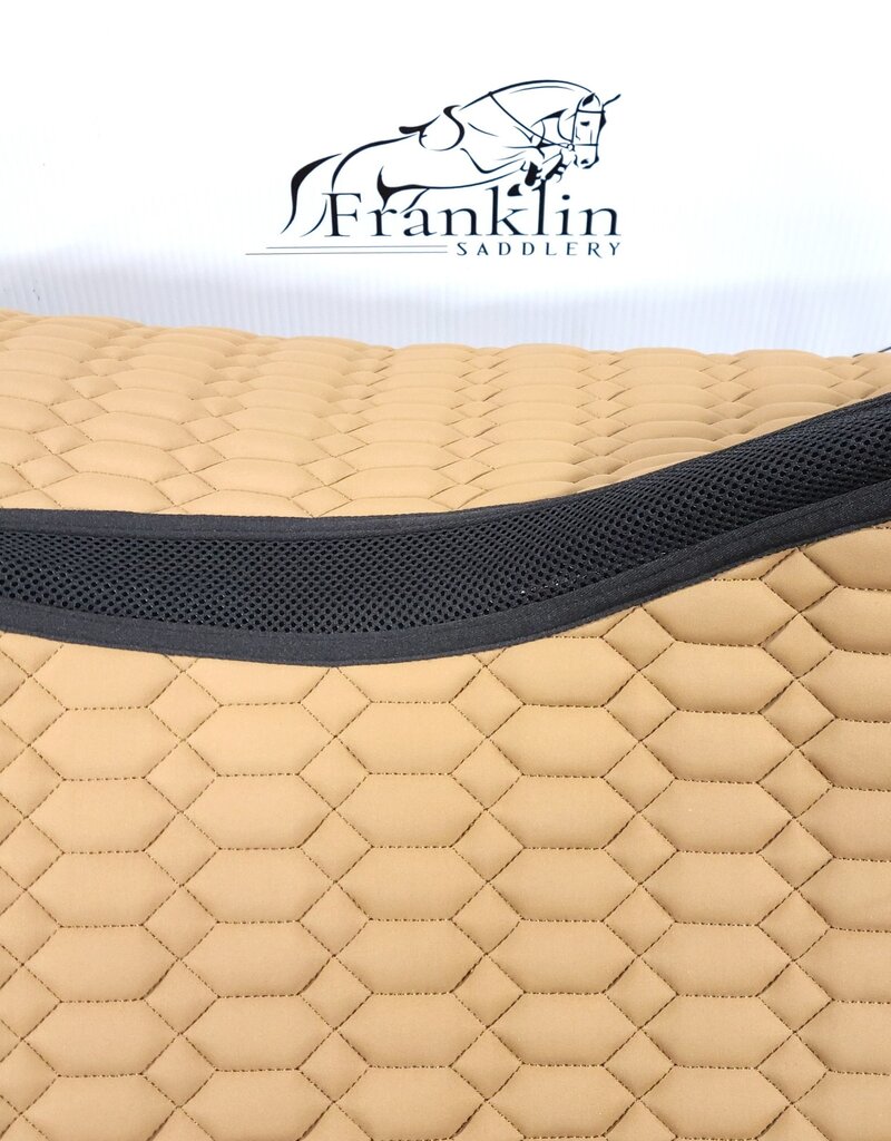 Catago Catago Fir Tech Grand Jumping Saddle Pad Kangaroo (Beige) with Black Border
