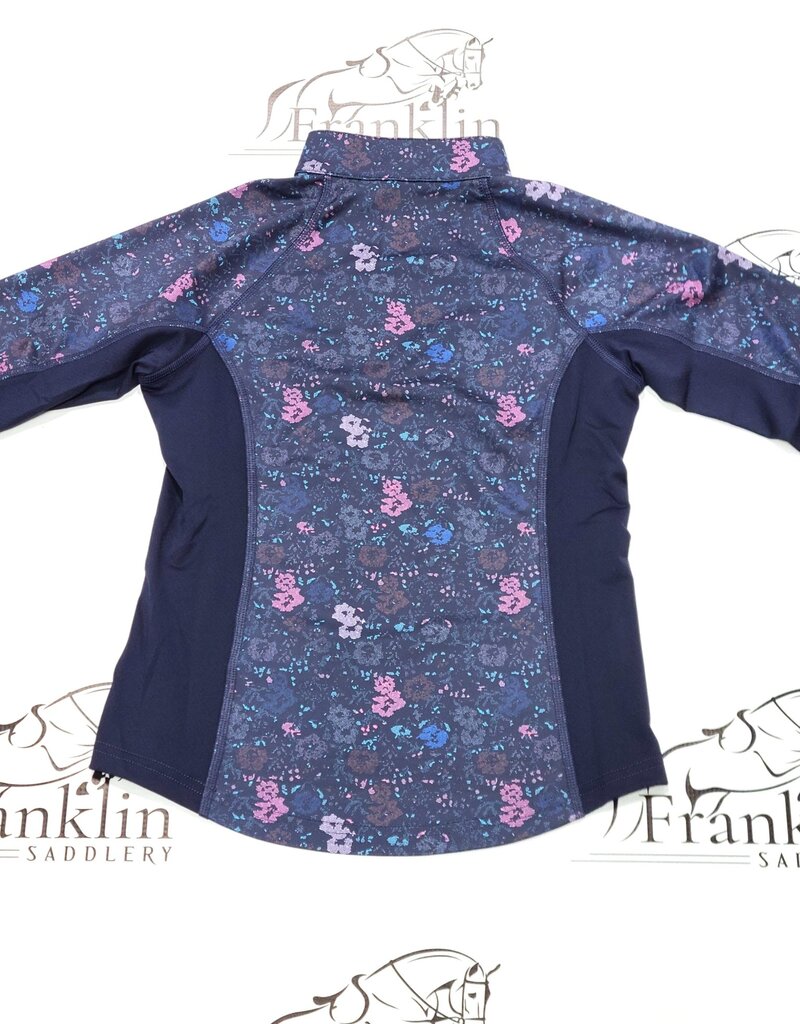 Ovation Ovation Youth Half Zip Sun Shirt Navy Mosaic Floral