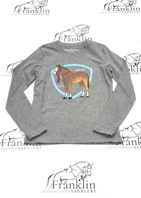 Ariat Ariat Youth Champion Pony Long Sleeve Shirt Heather Grey