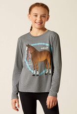 Ariat Ariat Youth Champion Pony Long Sleeve Shirt Heather Grey