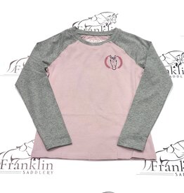 Ariat Ariat Youth Heart Star Long Sleeve Shirt Purple Dove/Heather