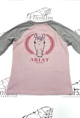Ariat Ariat Youth Heart Star Long Sleeve Shirt Purple Dove/Heather
