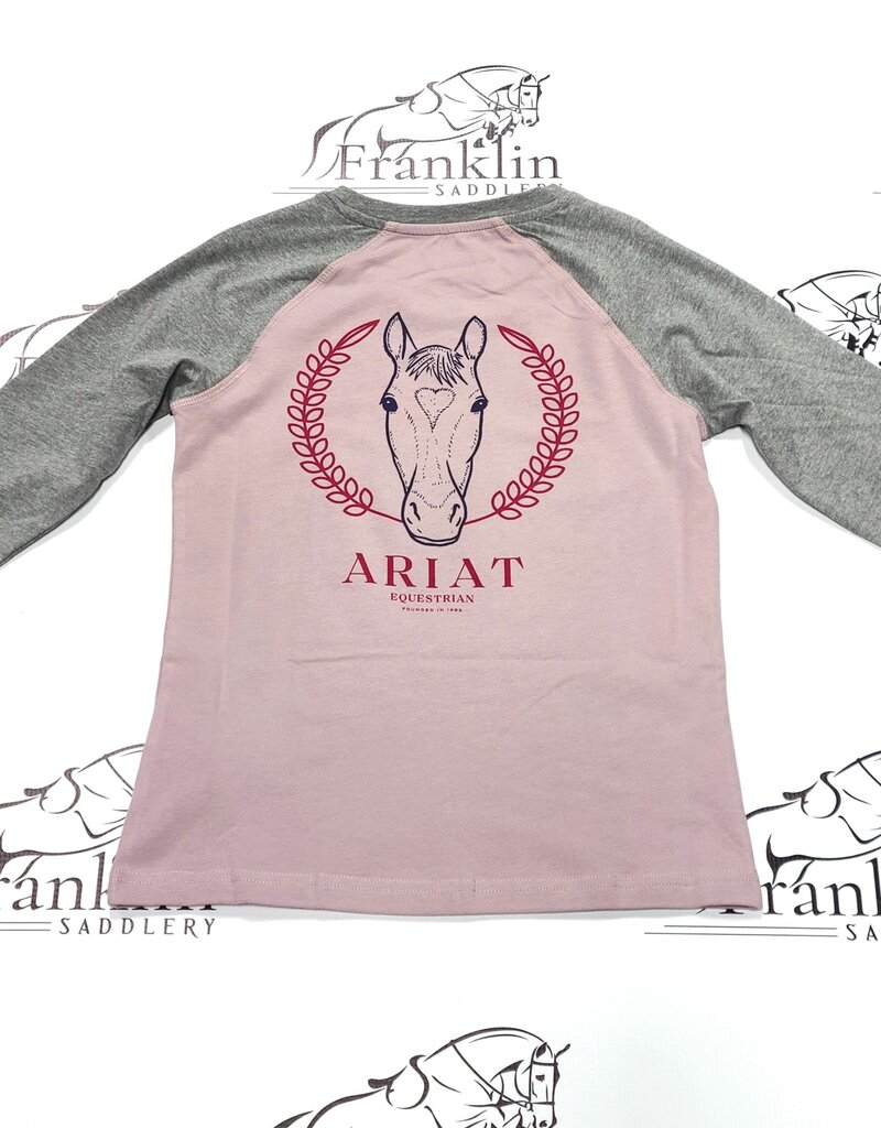 Ariat Ariat Youth Heart Star Long Sleeve Shirt Purple Dove/Heather