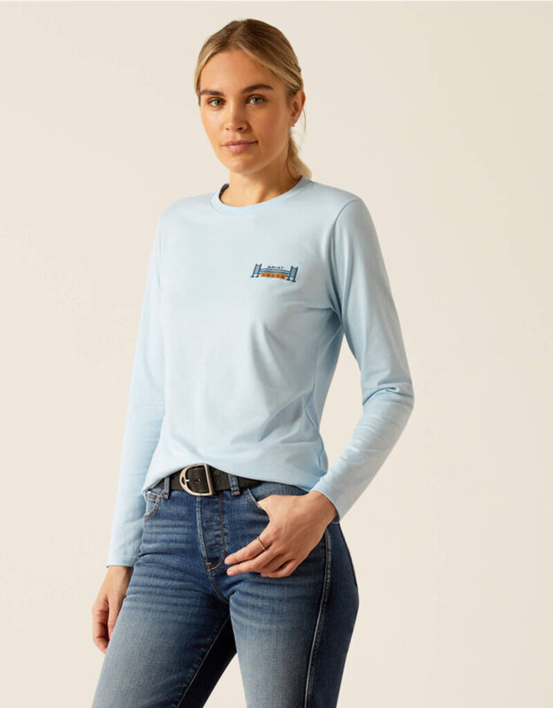 Ariat Ariat Women's Course Seal Long Sleeve Shirt Cerulean