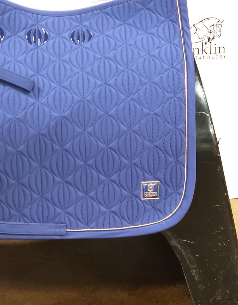 Eskadron Eskadron Heritage Softshell Emblem Dressage Saddle Pad True Blue Full