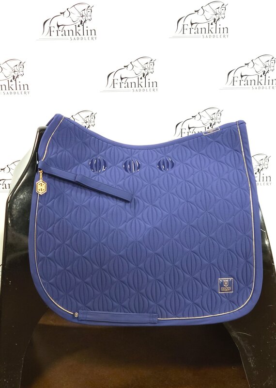 Eskadron Eskadron Heritage Softshell Emblem Dressage Saddle Pad True Blue Full