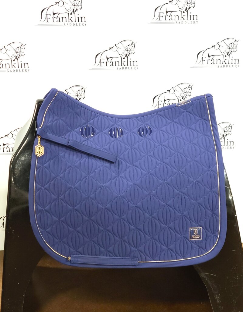 Eskadron Eskadron Heritage Softshell Emblem Dressage Saddle Pad True Blue Full