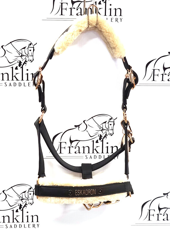 Eskadron Eskadron Heritage Faux Leather Halter with Fleece Black