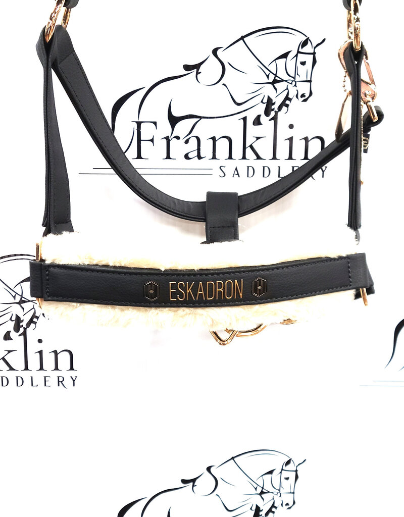 Eskadron Eskadron Heritage Faux Leather Halter with Fleece Black
