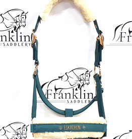 Eskadron Eskadron Heritage Faux Leather Halter with Fleece Vintage Green