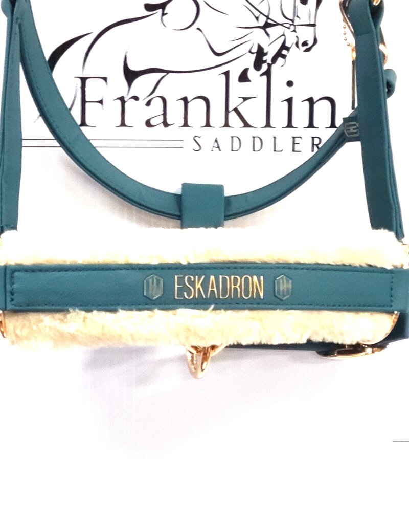 Eskadron Eskadron Heritage Faux Leather Halter with Fleece Vintage Green